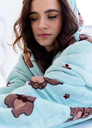 Bear Hoodie Blanket