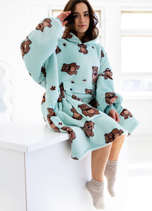 Bear Hoodie Blanket