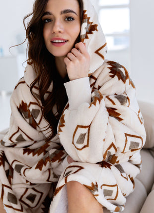 Grid Hoodie Blanket