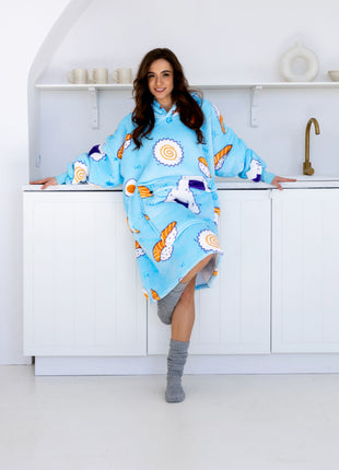 Sushi Hoodie Decke