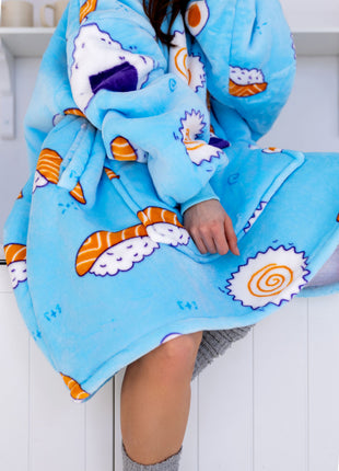 Sushi Hoodie Decke